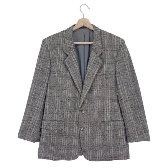 ジャケット・アウター Christian Dior 90s CD Logo Wool Coat Vintage 90's Christian Dior Wool Blazer Button Checked CD Jacket