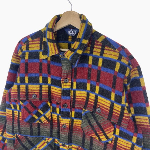Vintage 80's Woolrich Multicolour Wool Jacket Aztec/native/navajo