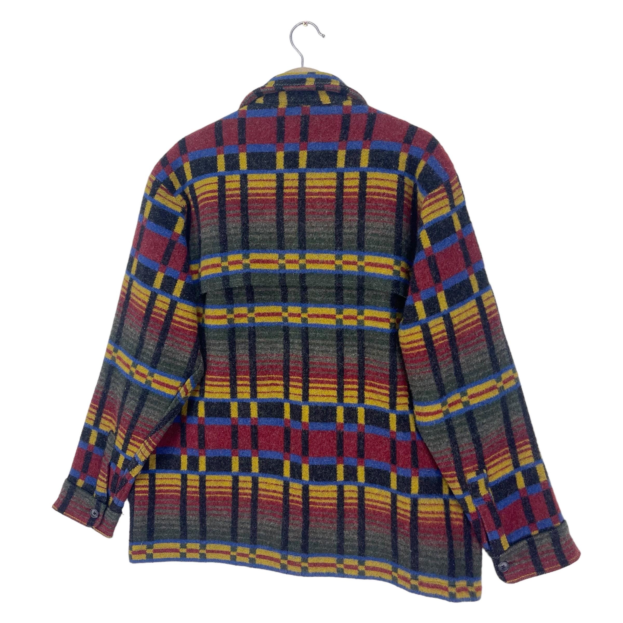 【80sXL〜XXL】 Woolrich made in usaウールジャケット Vintage 80's Woolrich Multicolour Wool Jacket Aztec/native/navajo