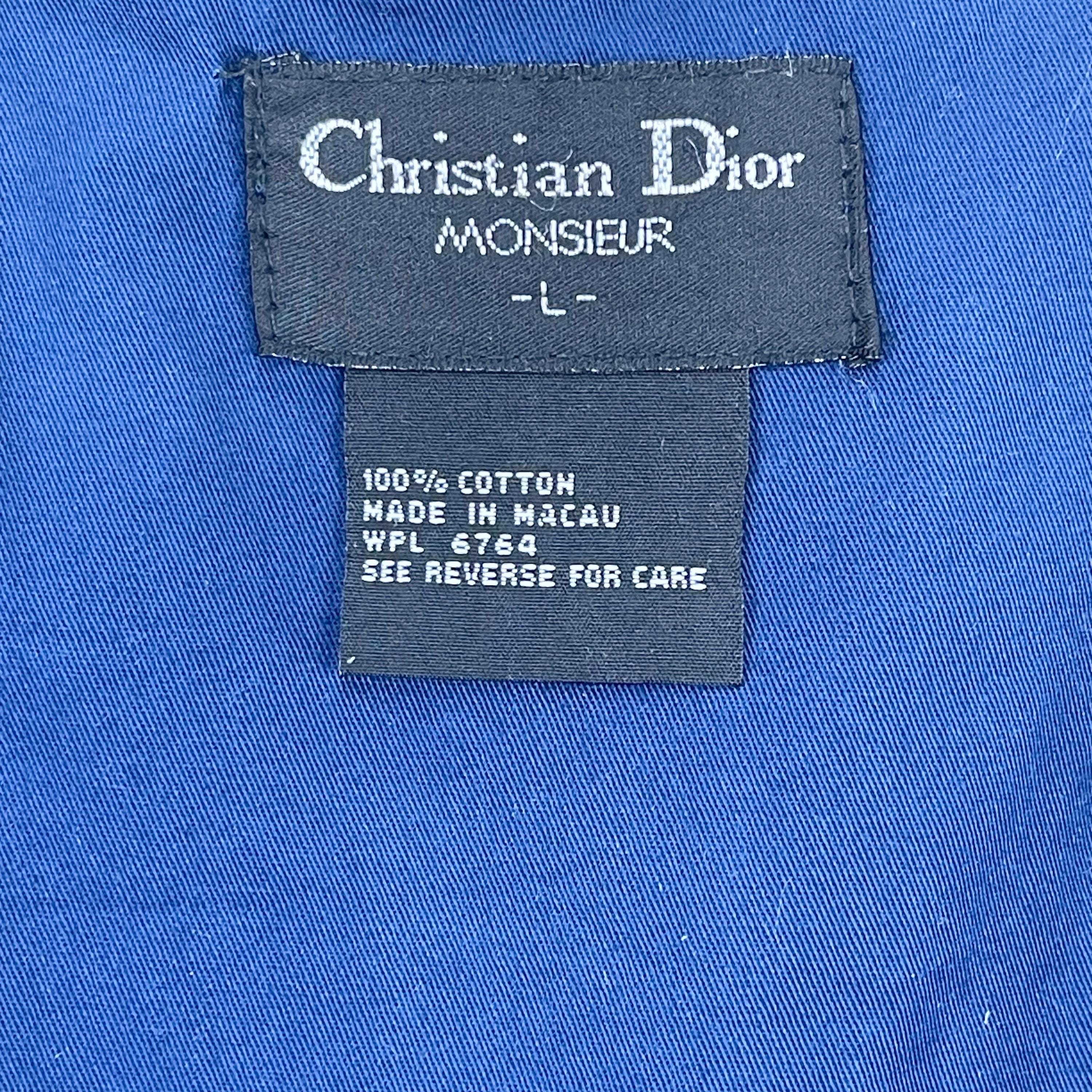 Vintage 90's Christian Dior Harrington Jacket Embroidery CD Logo