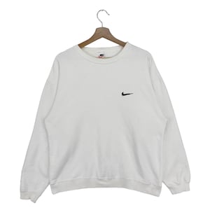 Vintage 90’s Nike Sweatshirt Embroidered Swoosh Logo Pullover Jumper Sweatshirt Size Medium Made In USA