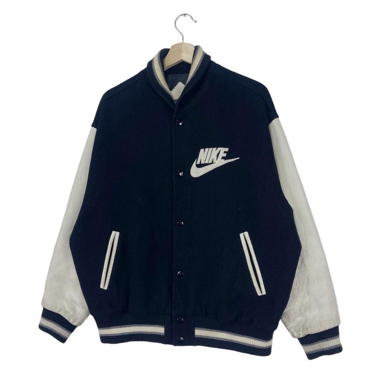 ジャケット・アウター 90s \"NIKE NAVY VARSITY JACKET\" vintage 90s nike air varsity jacket | eBay