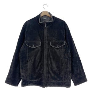 Vintage Woolrich Sherpa Corduroy Jacket Zipper Sherpa Dark Brown Bomber Jacket Size Medium