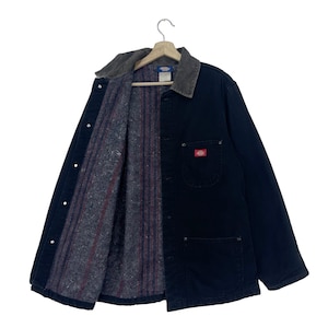 Vintage 90’s Dickies Chore Jacket Blanket Lined Workwear/Union Made Worker Jacket Size Medium