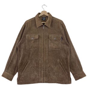 Vintage Maui And Sons Corduroy Jacket Zipper Work Corduroy Jacket Size Medium