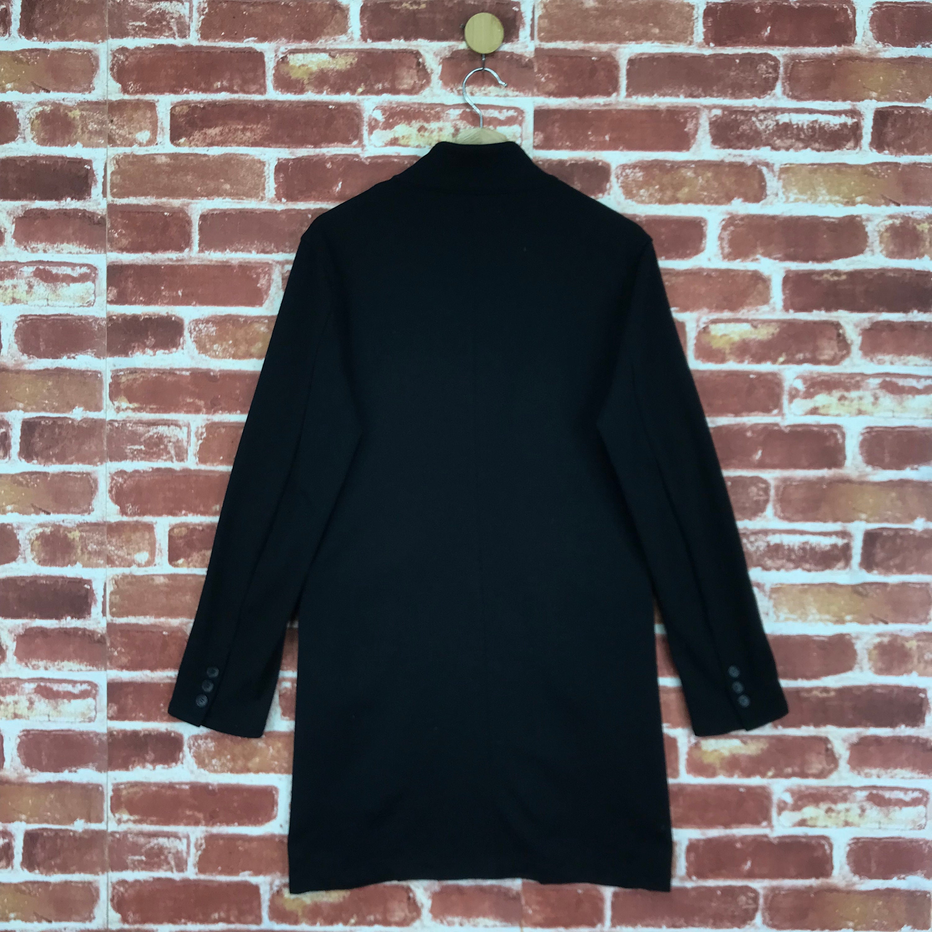 Vintage 90's Katharine Hamnett London Cotton Long Jacket Button