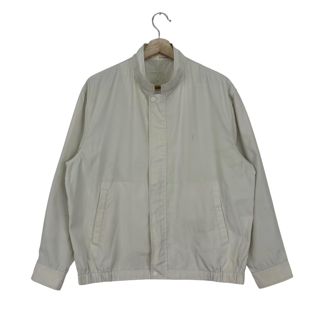 ジャケット・アウター Yves Saint Laurent nylon jacket vintage Vintage Yves Saint Lauren Light Jacket Zipper YSL Nylon