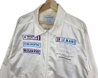 Vintage 90's Calsonic Motorsport Team Racing Satin Jacket Nissan
