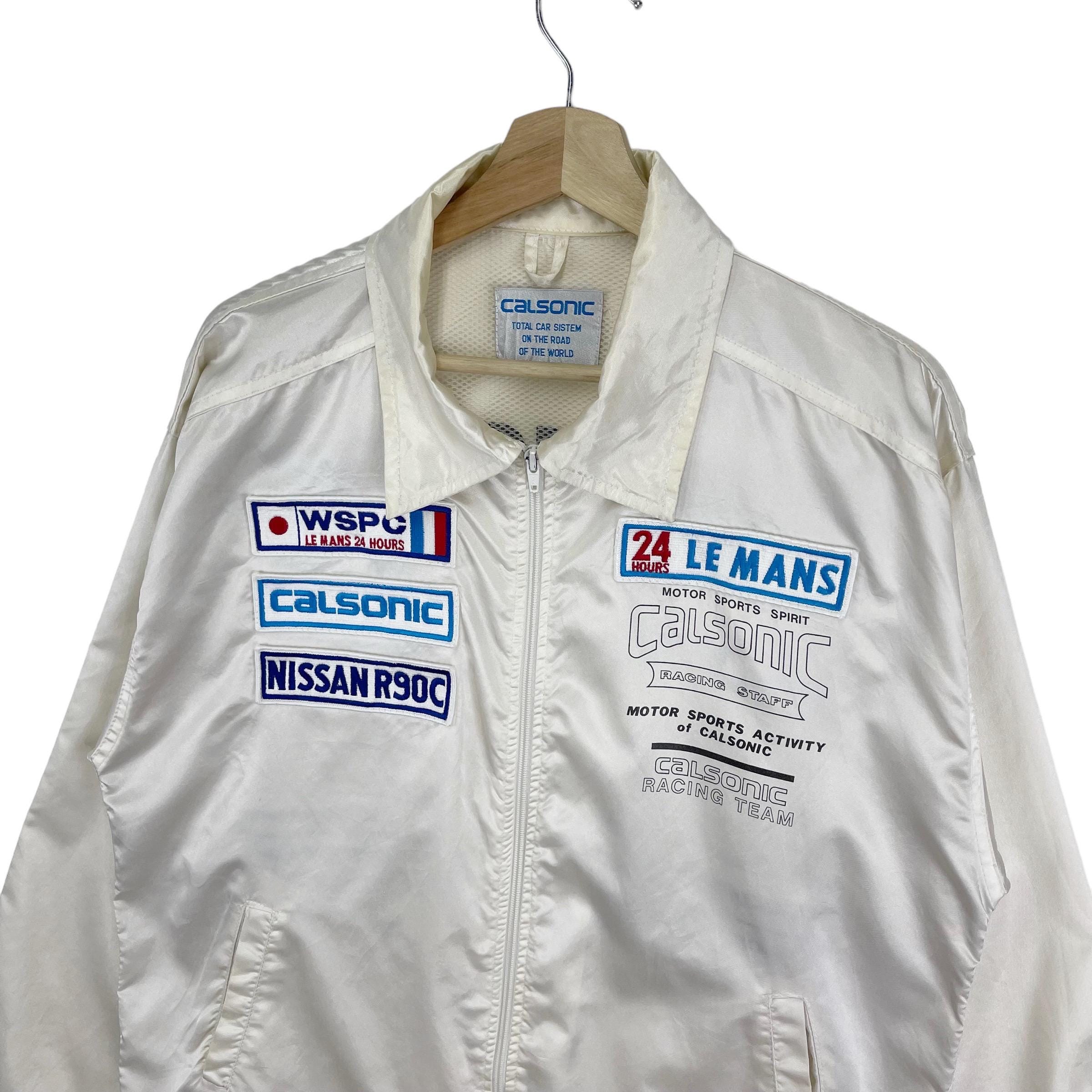 CALSONIC RACING TEAM ナイロンブルゾン 日本製 美品 Racing!!! Vintage 90s CALSONIC RACING TEAM Nissan Nismo Bomber