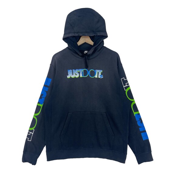 nike just do it hoodie blue