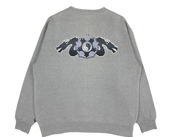 Vintage 90’s T&C Dragon Sweatshirt Big Logo Surfboard Surfwear Pullover Jumper Sweatshirt Size Medium