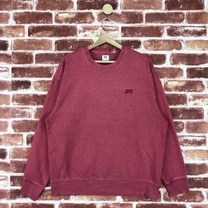 Vintage Levi’s Sweatshirt Crewneck Embroidered Small Logo Jumper Pullover Sweatshirt Size Large