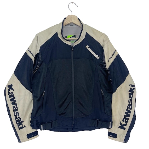 Vintage Kawasaki Team Racing Jacket Zipper Embroidery Big Logo