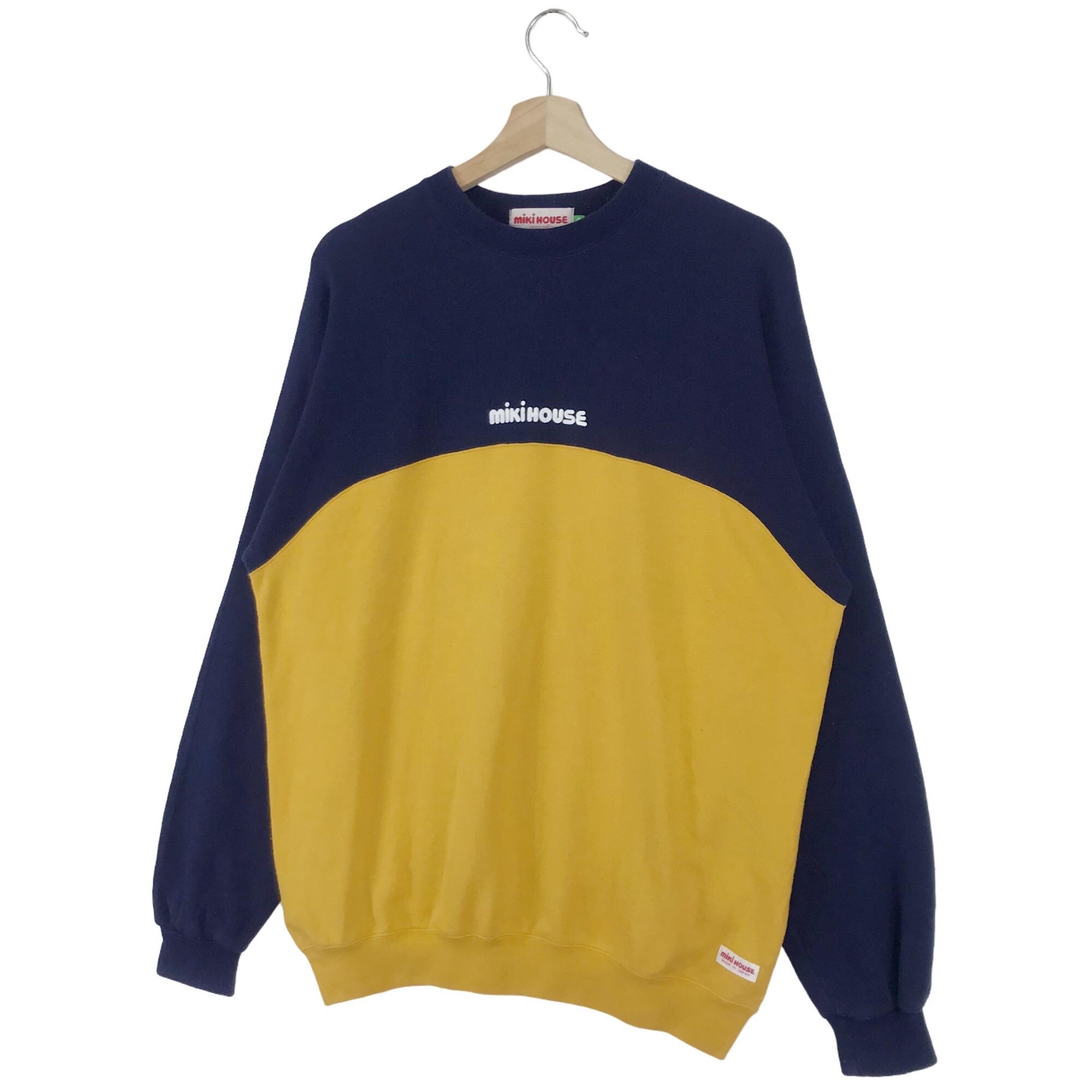 トップス 90s 00s OLD MIKI HOUSE sweat set up Vintage 90's Miki House Sweatshirt Spell Out Big Logo Pullover