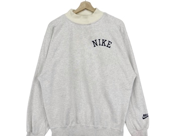 Vintage 90’s Nike  Sweatshirt Embroidered Logo Swoosh Pullover Sweatshirt Size Large
