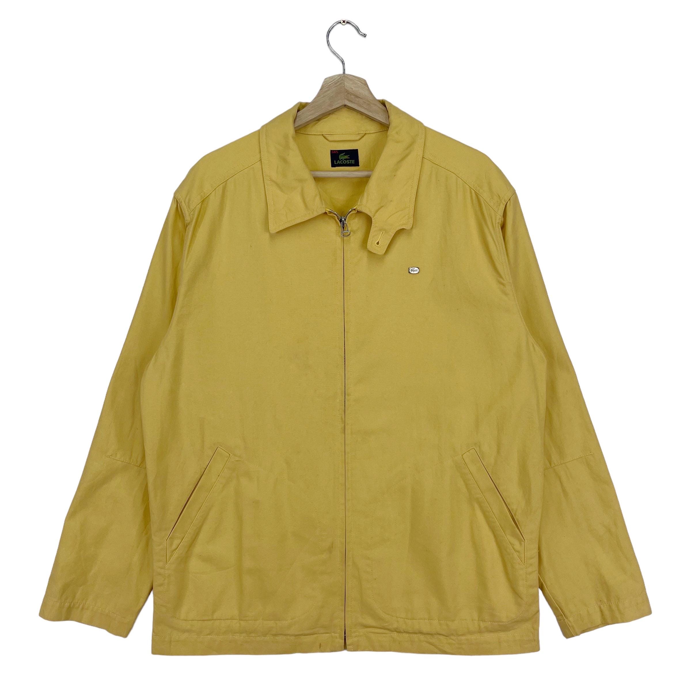 Vintage 90's Lacoste Harrington Jacket Small Logo Yellow Jacket Vintage 90's Lacoste Harrington Jacket Small Logo Yellow Jacket