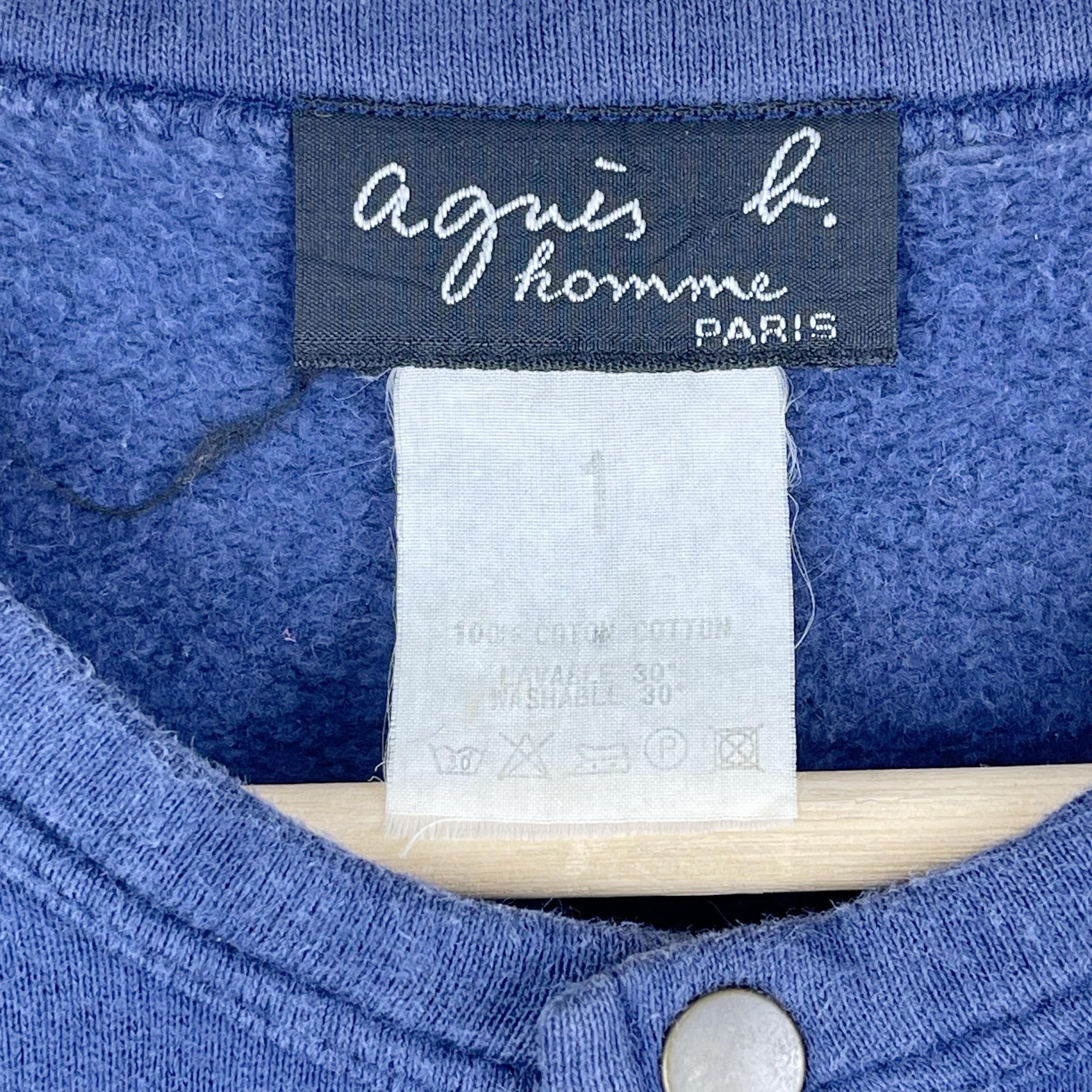 agnès b. HOMME Cardigan black New Yvan snap cardigan