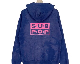 Vintage Y2K Record Label Faded Sweatshirt Hoodie LOSER Big Logo Sweatshirt Size Medium