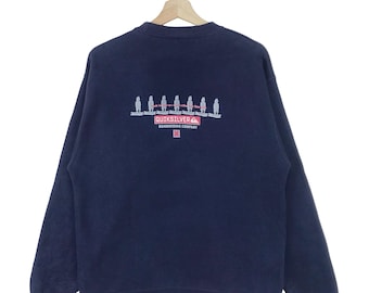 Vintage 90’s Quiksilver Boarding Sweatshirt Big Logo Surfboard Surfwear Pullover Jumper Sweatshirt Size Medium