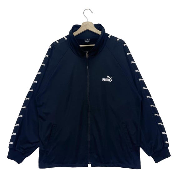 90ｓ ＰＵＭＡ デカロゴ サイドライン ジャンパー ナイロンジャケットトリコ 80-90s PUMA Side Line Track Jacket プーマ トラックジャケット
