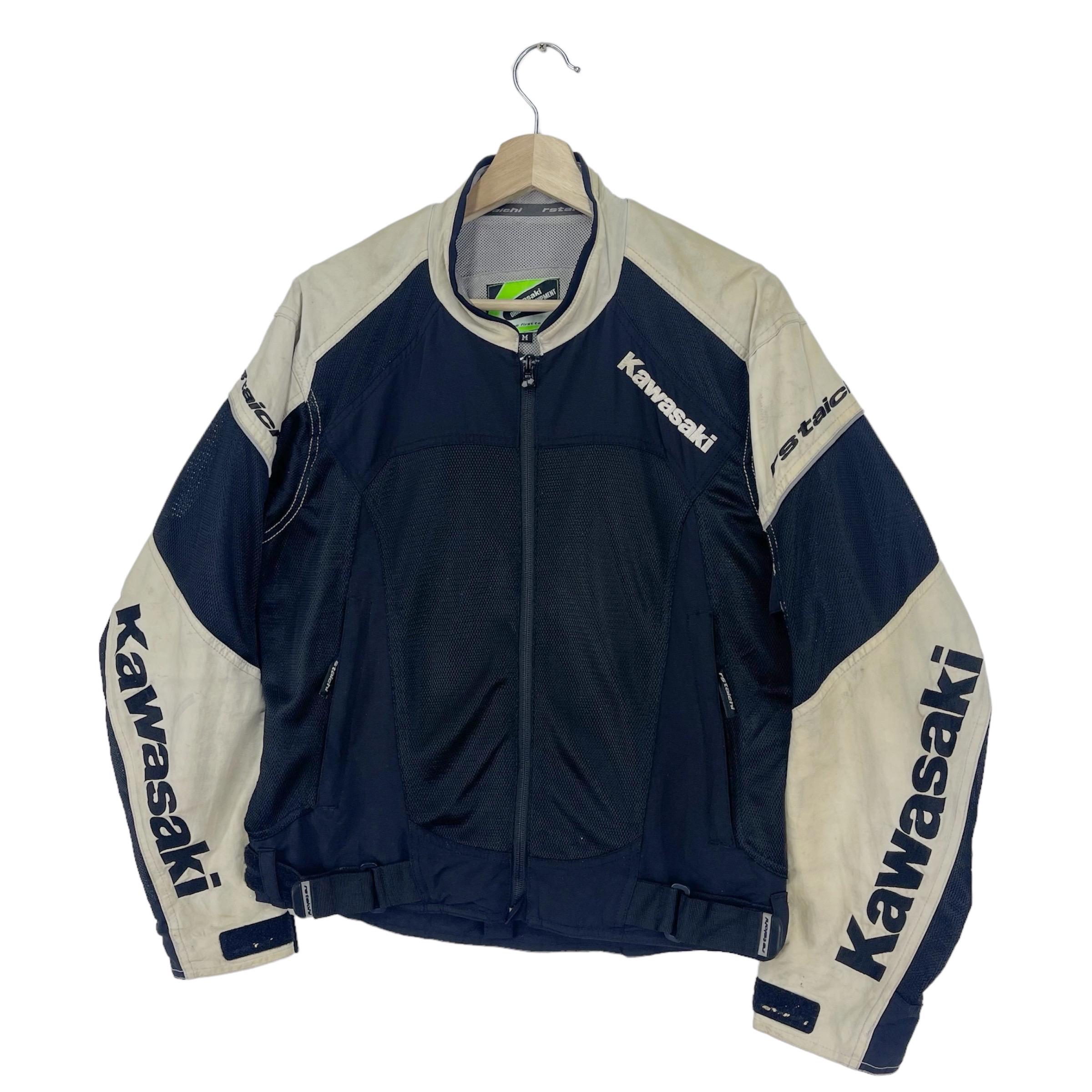 Vintage Kawasaki Team Racing Jacket Zipper Embroidery Big Logo