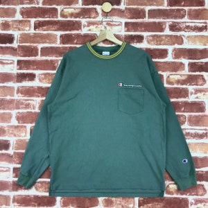 Vintage 90’s Champion Sweatshirt Crewneck Embroidered Big Logo Single Jumper Pullover Sweatshirt Size Medium