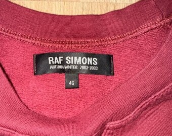 F/W 2002-03 Raf Simons Virgina Creeper Sweatshirt Big Logo