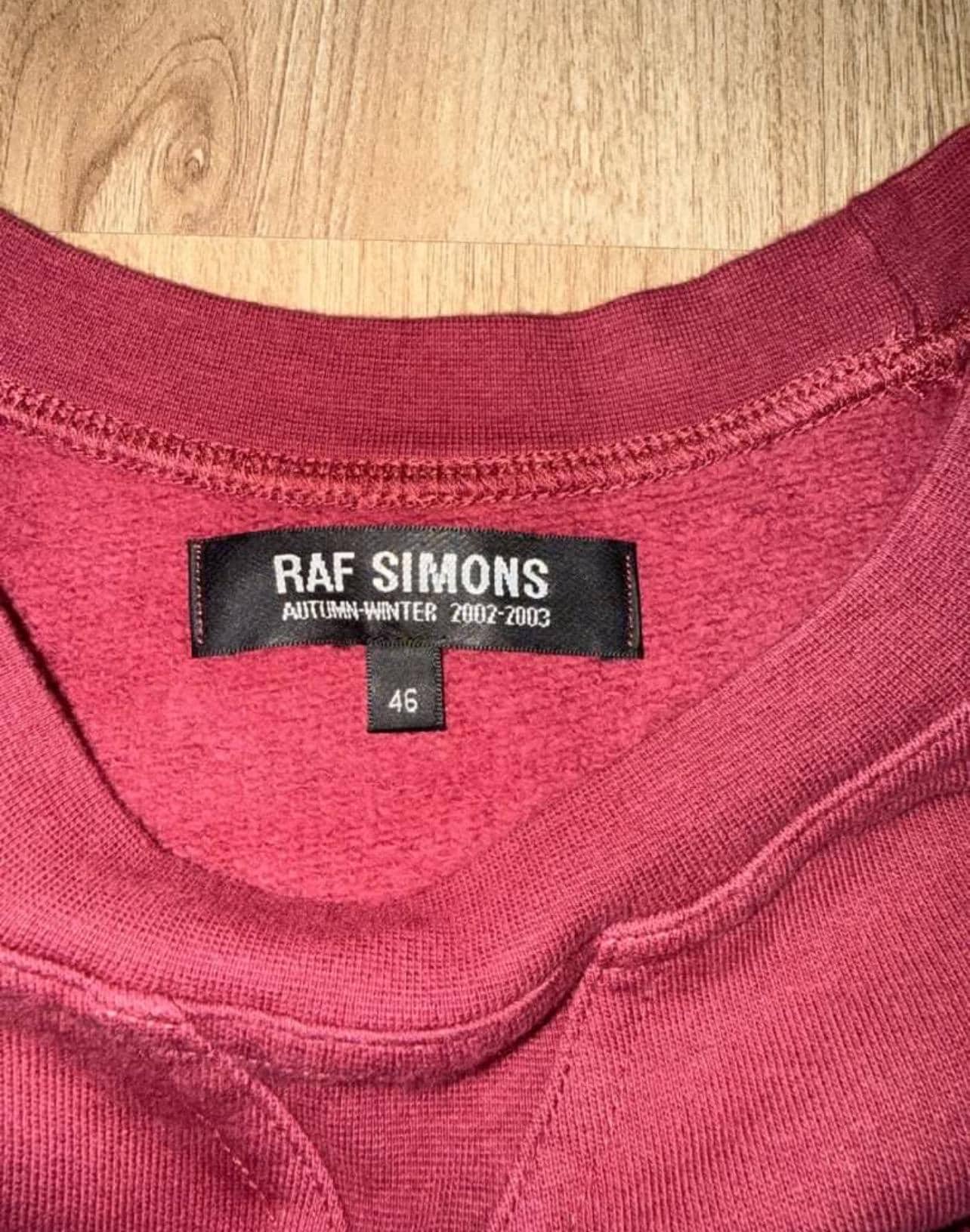 F/W 2002-03 Raf Simons Virgina Creeper Sweatshirt Big Logo