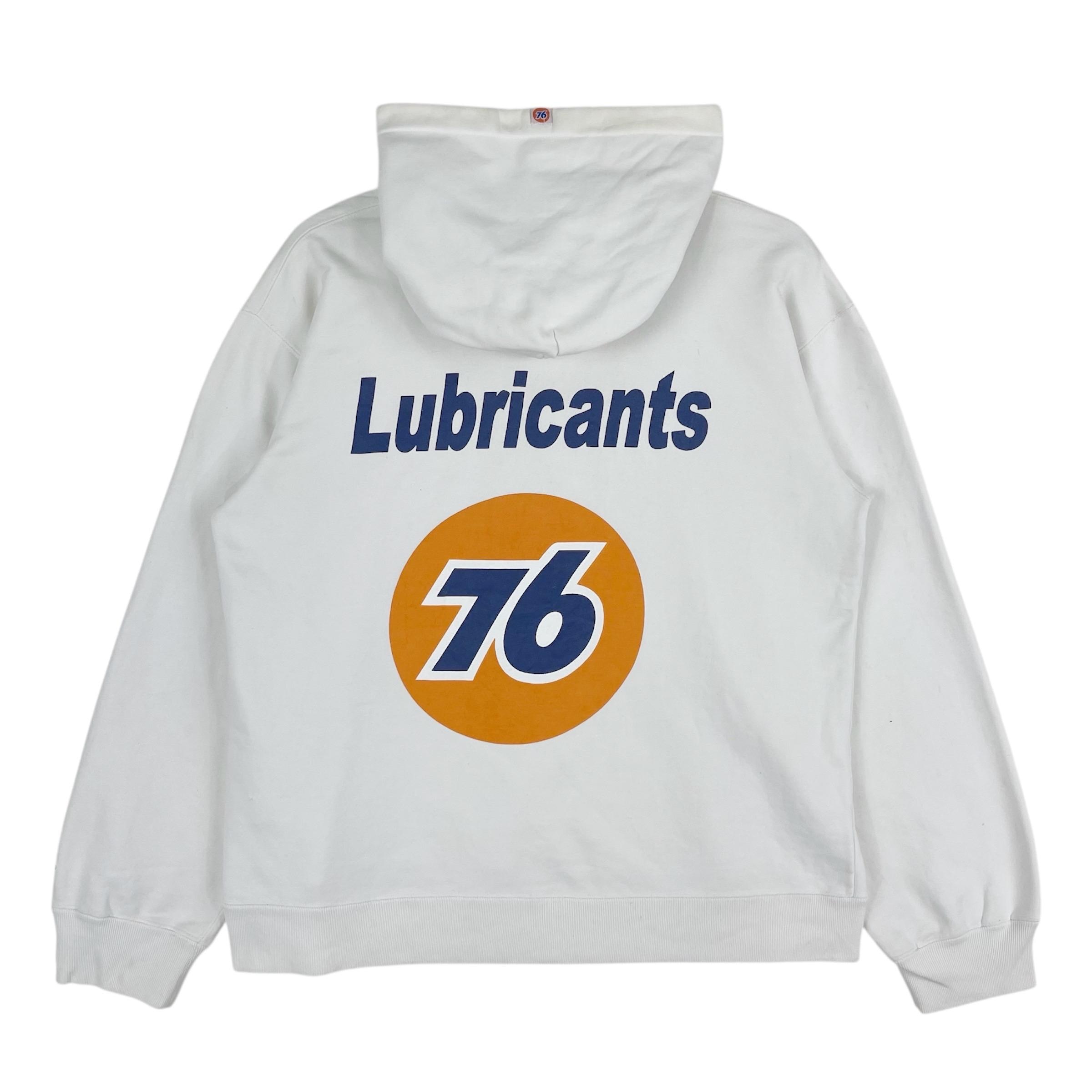 Vintage 76 Lubricants Sweatshirt Hoodie Big Logo 76 Racing Team