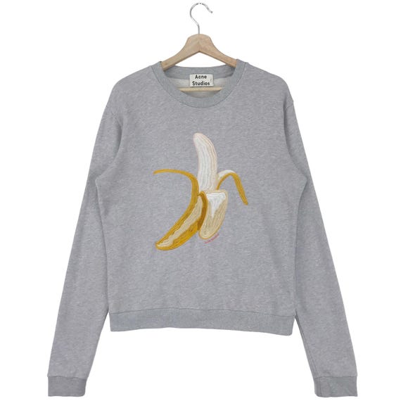 Fashion!! Acne Studios Sweatshirt Embroidered Big Logo Acne
