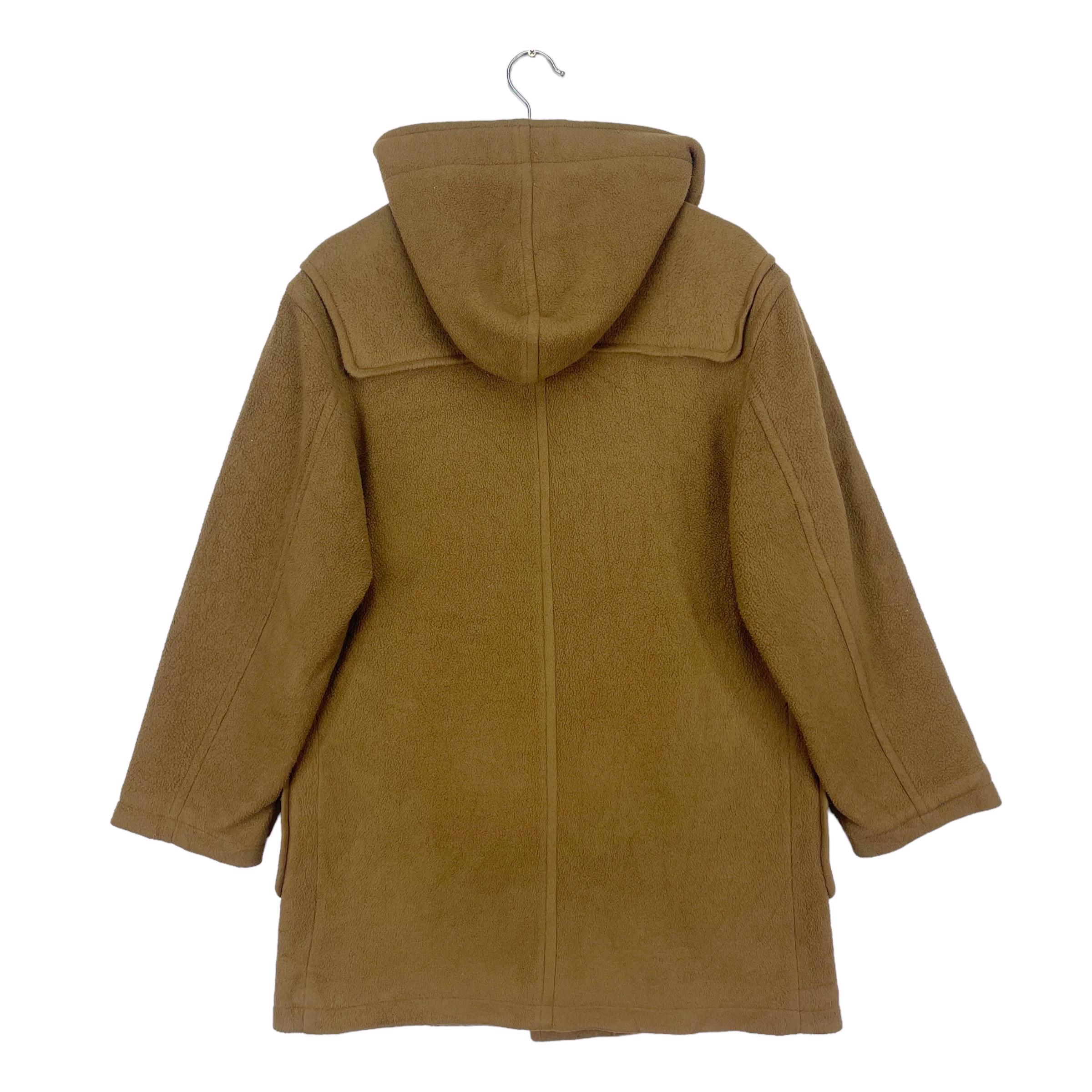 Vintage LL Bean Duffle Jacket Hoodie Button Fleece Duffle Coat Size ...
