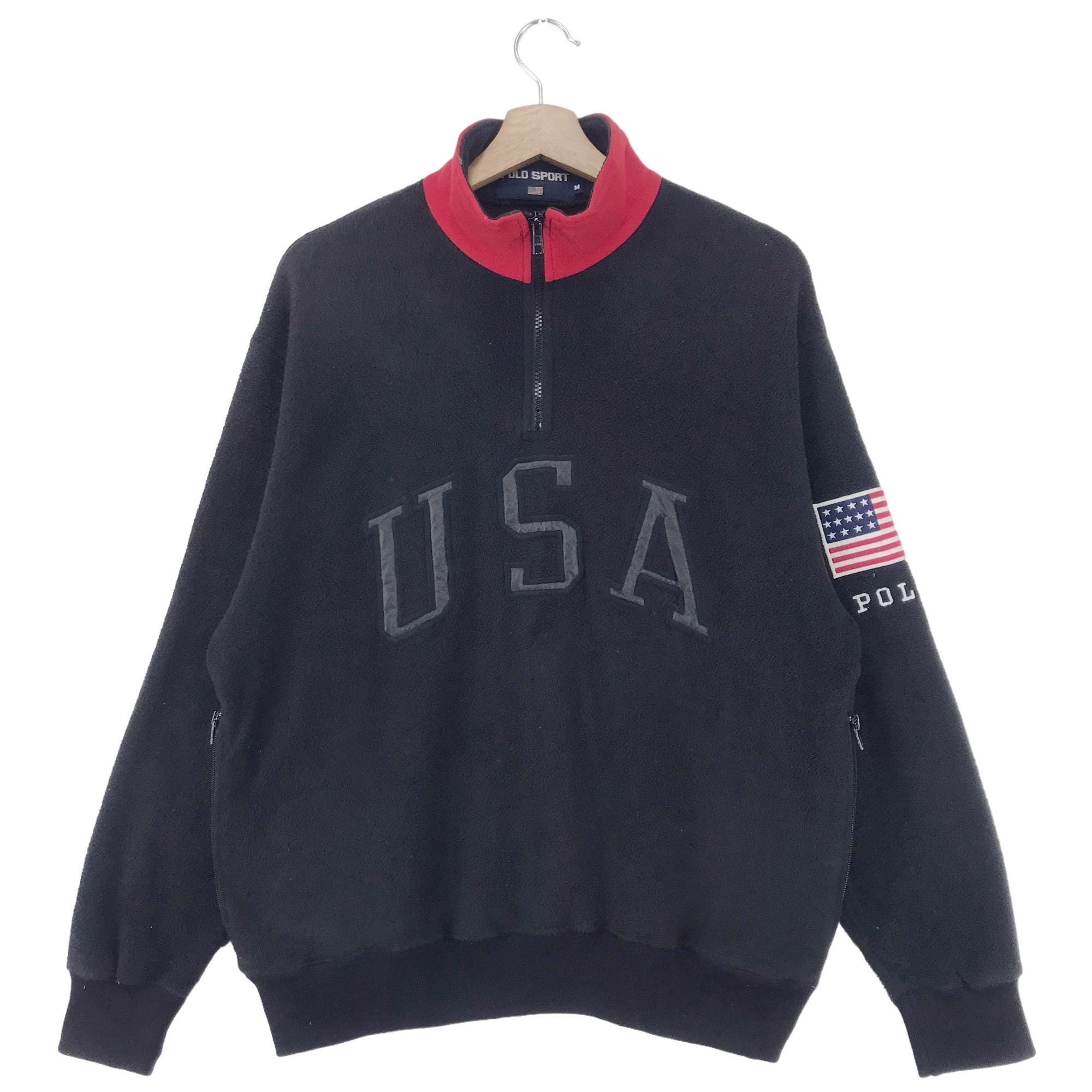 90s polobyralphlauren ポロ swag flexwitme Vintage 1990s Polo Ralph Lauren P-wing Quarter Zip Sweatshirt