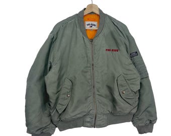ジャケット・アウター 90's vintage ma-1 reversible blouson 2X 90s MA-1 Reversible Bomber Flight Jacket – Flying Apple