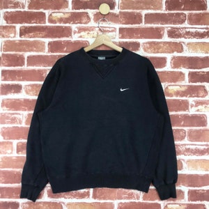 Vintage Nike Sweatshirt Crewneck Embroidered Swoosh Logo Jumper Pullover Sweatshirt Size Medium