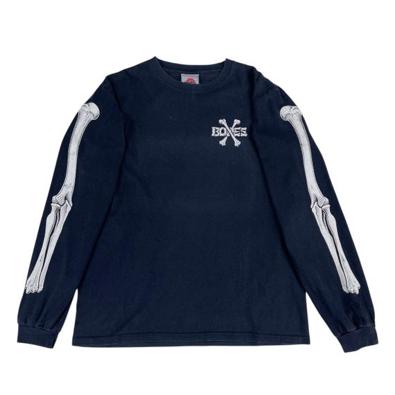 Vintage Bones Powell Peralta Long Sleeve Shirt Big Logo Cross