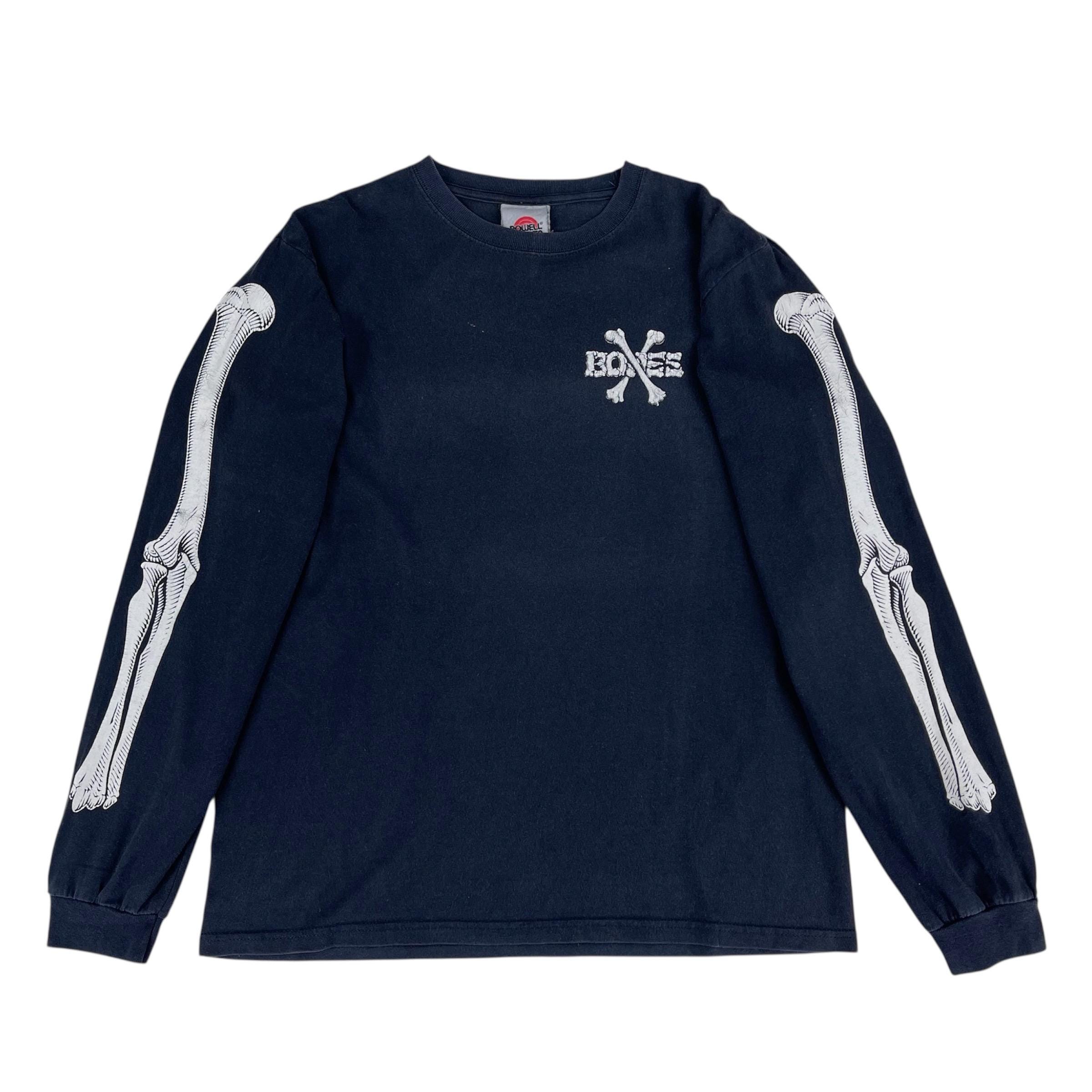 Vintage Bones Powell Peralta Long Sleeve Shirt Big Logo Cross