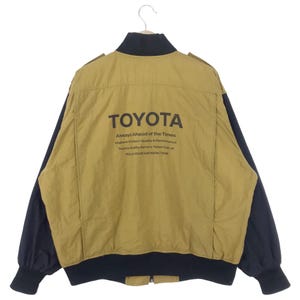 Vintage 90’s Toyota Racing Team Bomber Jacket Zipper TRD Toyota Motorsport Ma1 Bomber Jacket Size X-Large