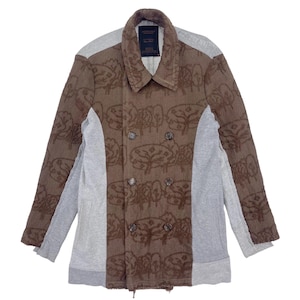Rare A/W 03 Undercover Paper Doll Hybrid Tailored  Double Breasted Jacket Fashion Designer Jun Takahashi Jacket Size Medium Made In Japan