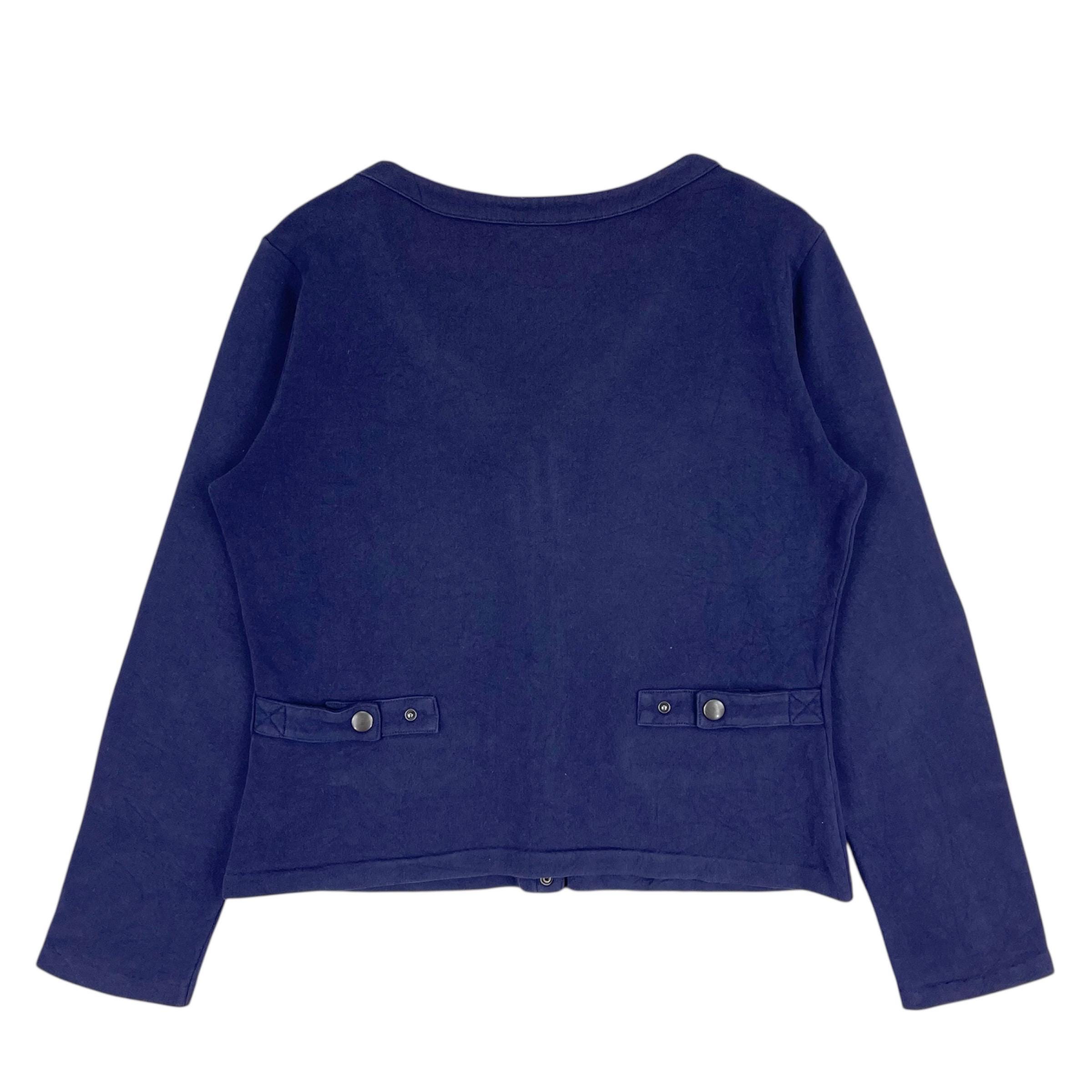 90s ~00s Vintage agnès b Sweat Cardigan Vintage Agnes B Cardigan Snap Button Double Pocket Sweater