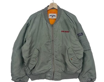 90s 00s archive bomber jacket 短丈 MA-1 VTG 90s Beige Full Zip Bomber Jacket Adult XL Mod Retro