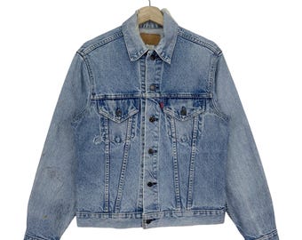 Vintage 80's Levi's Distressed Type 3 Denim Jacket Denim