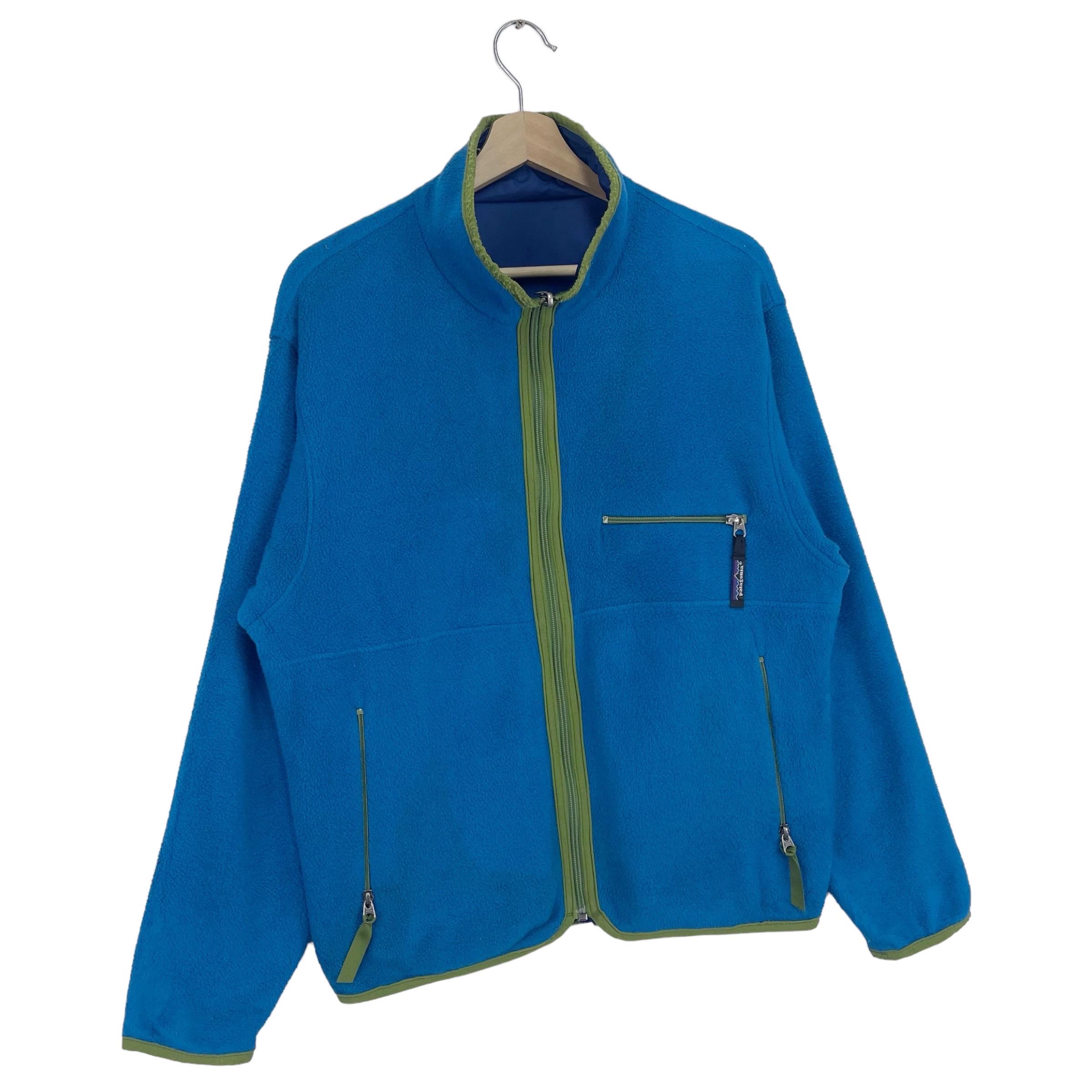 Vintage 1995 Patagonia Reversible Glissade Fleece Jacket Zipper 