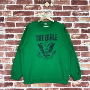 Vintage The Eagle Sweatshirt Crewneck Big Logo Eagle Force Jumper Pullover Sweatshirt Size Medium