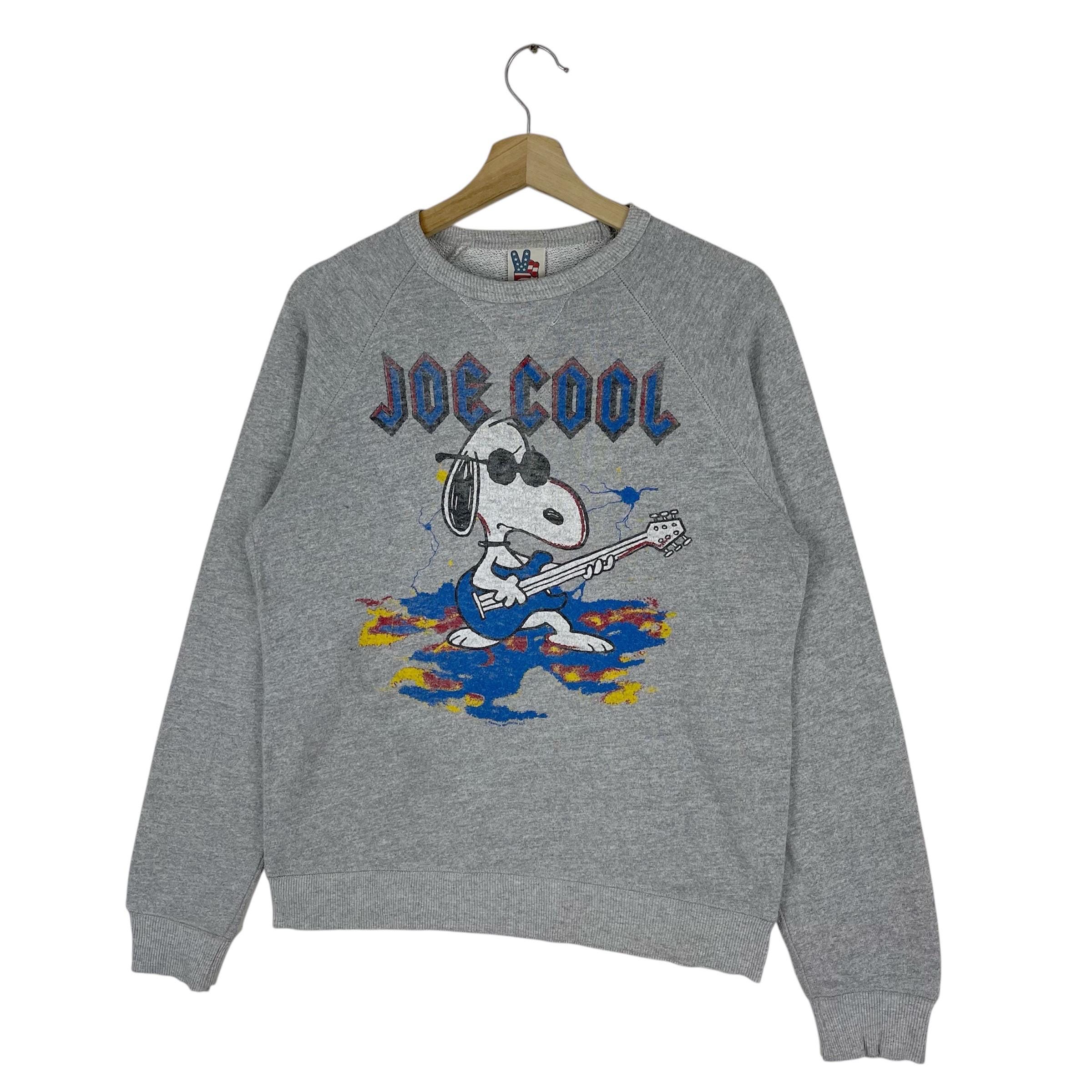Vintage Joe Cool Snoopy Sweatshirt Pullover Jumper Sweatshirt Size 
