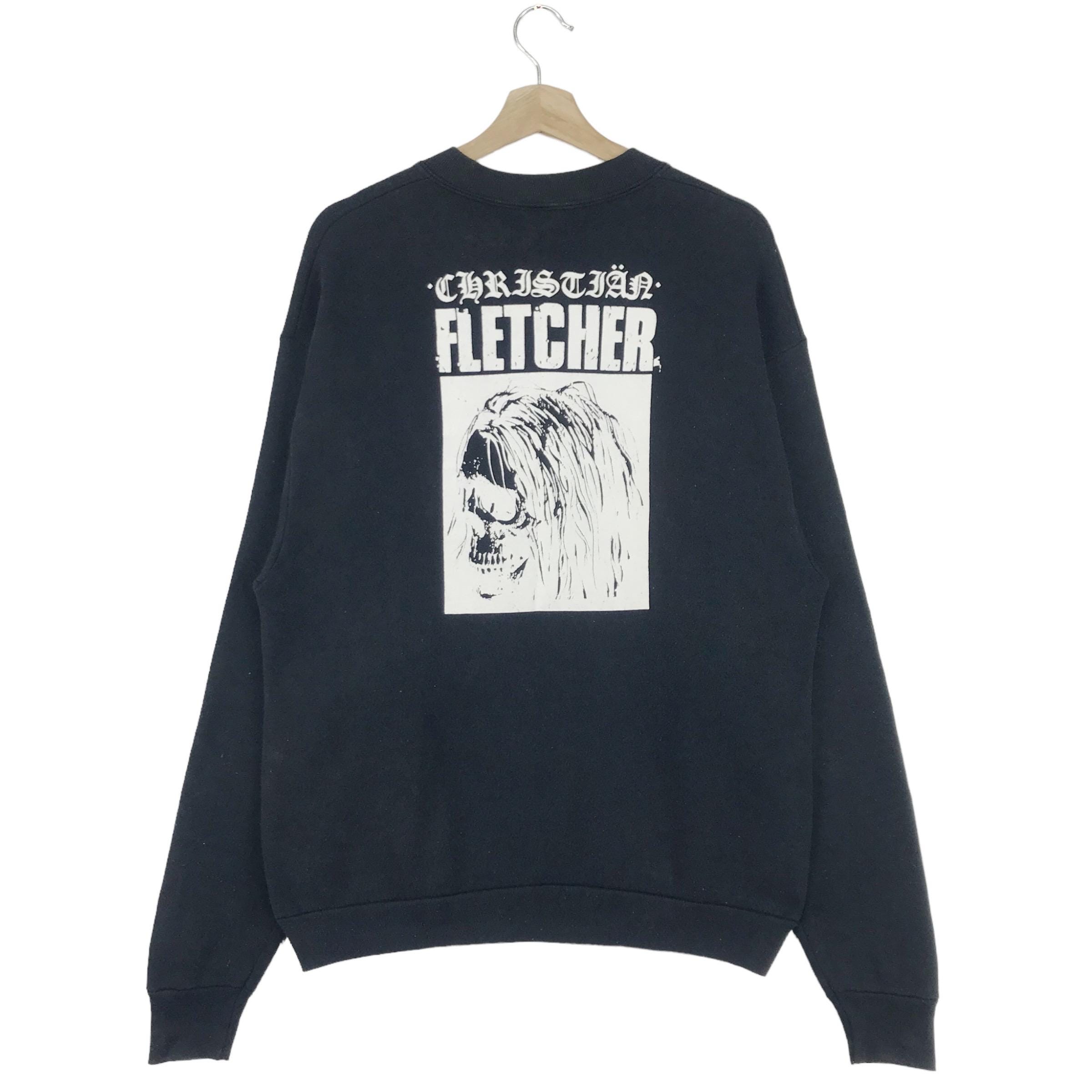 Rare Vintage 90's Christian Fletcher Sweatshirt Big Logo