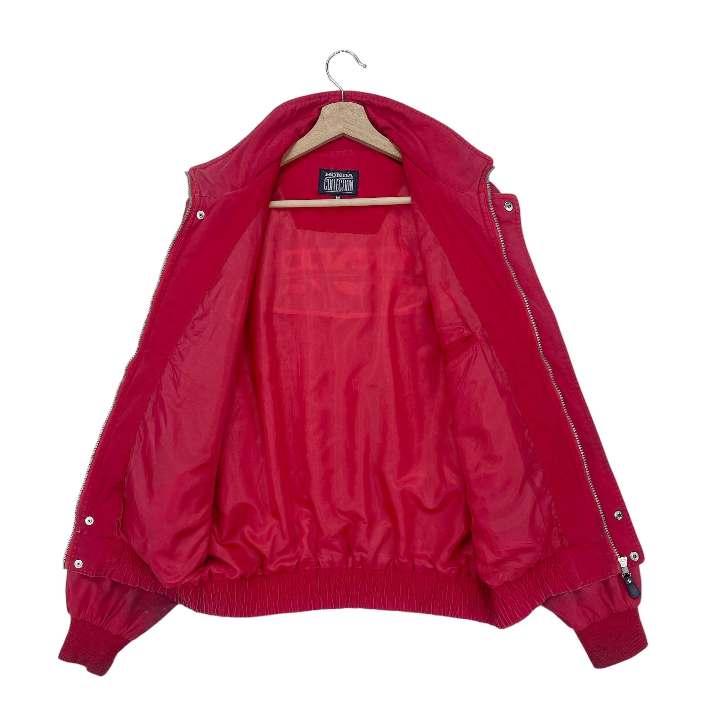 Vintage Honda Racing Team Bomber Jacket Zipper/button Embroidered