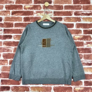 Vintage Pierre Balmain Sweatshirt Crewneck Big Logo Jumper Pullover Sweatshirt Size Medium