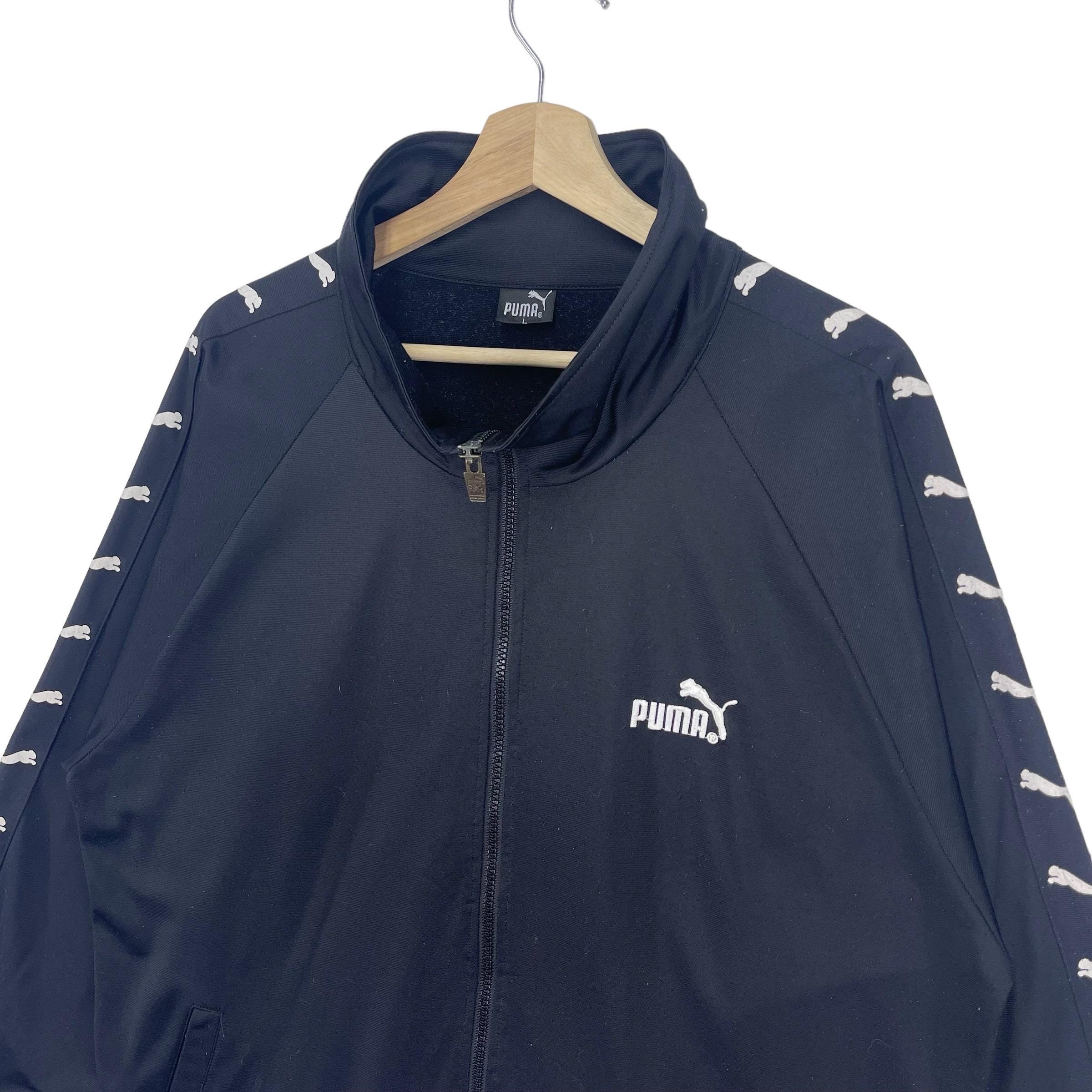 トップス Vintage PUMA track top made in France Vintage PUMA Track Jacket Full Zip Size XL 3/4 Sleeve Blue
