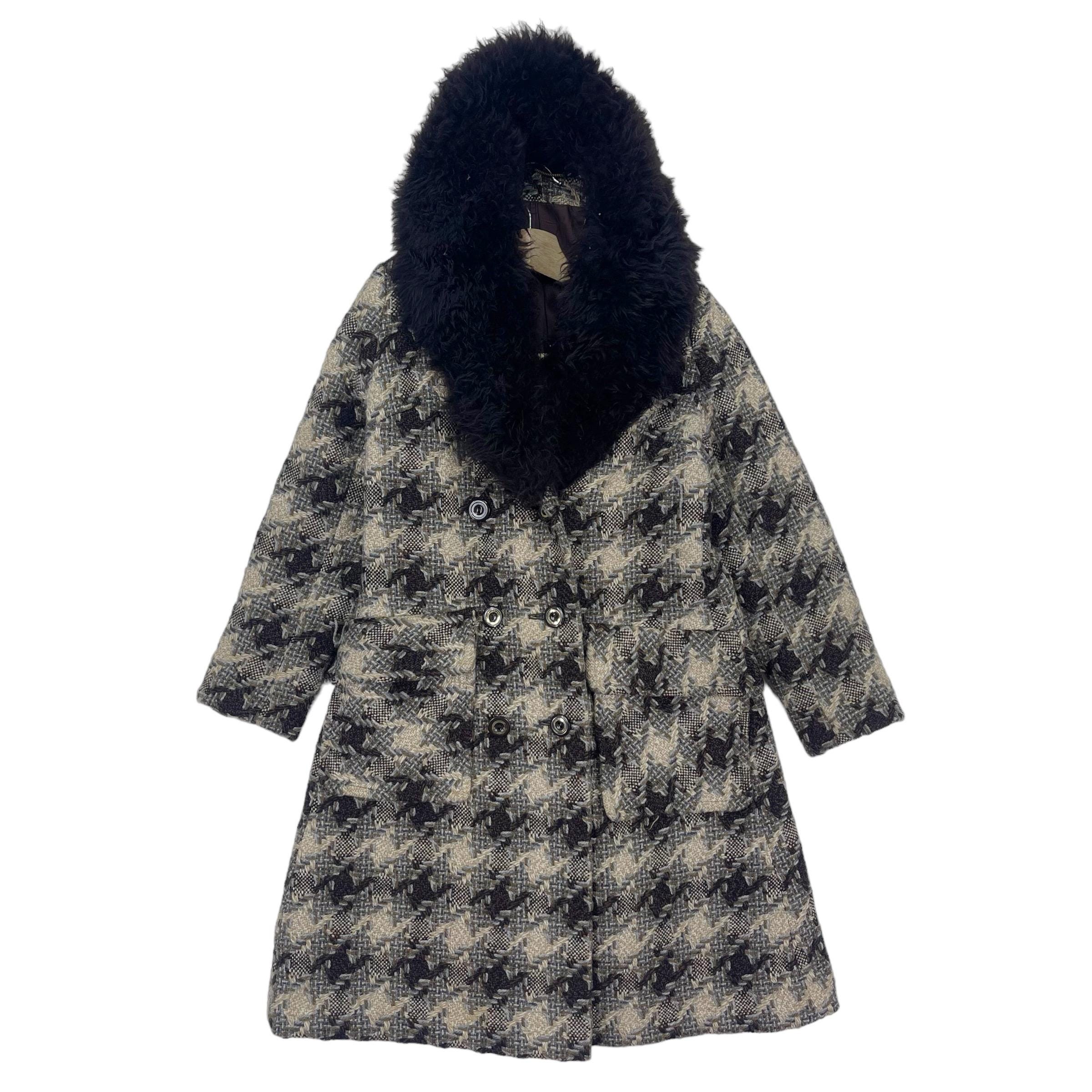 Tweed and Fur Coat - Etsy