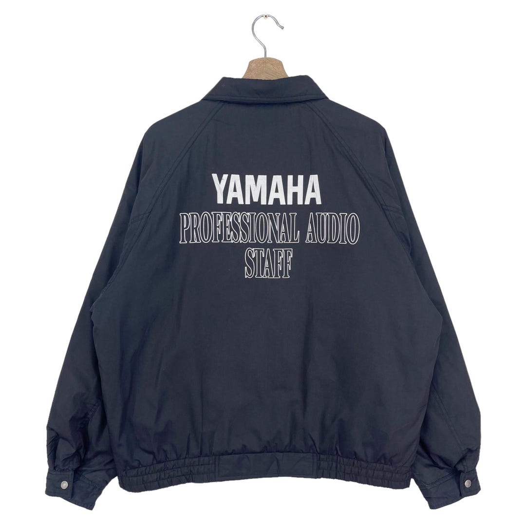 Vintage Yamaha Racing Bomber Jacket Zipper Big Logo Team Yamaha